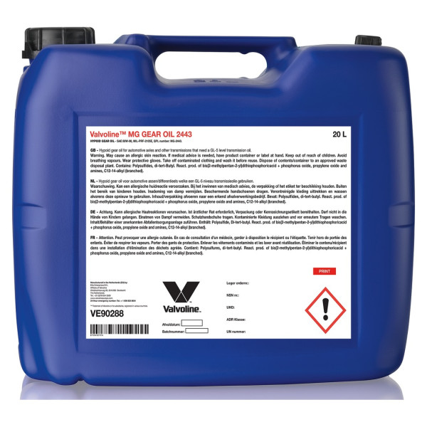 Valvoline MG 2443 Axle Oil, 20л